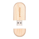 Memorias Usb Personalizada En Madera De 16gb Tipo Òvalo