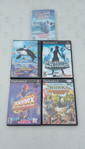 5 Juegos Playstation2 Shrek Carnival Dormax Sea World H Feet