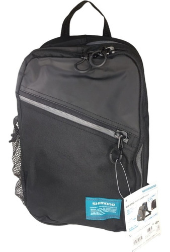 Bolso De Pesca Shimano Bs-025q Bandolera Color Negro