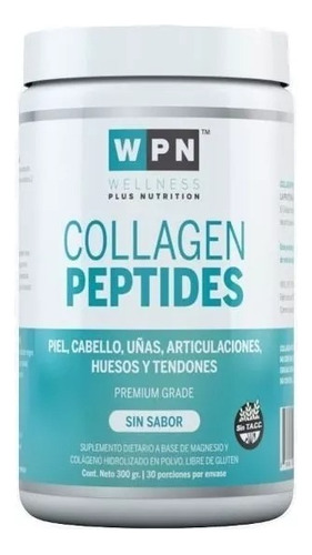 Collagen Peptides Wpn S/sabor 300g Colageno Hidrolizado