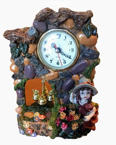 Reloj De Mesa Antiguo Porcelana Italiano Estilosarah Key