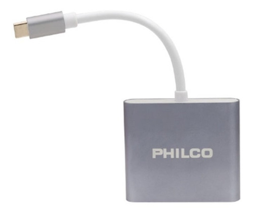 Adaptador Philco 3 En1 Tipo C A Hdmi + Usb 3.0 A Tipo C