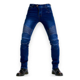Pantalon Motociclista Jeans Mezclilla Proteccion Certificada