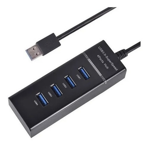 Hub 4 Puertos Multi Usb 3.0 Indicador Luz Led Adaptador