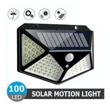 Lampara Solar 100 Luces Led Exteriores Sensor Movimiento