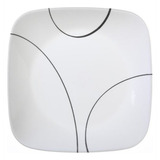 Juego De Placas Corelle Square Simple Lines De 9 Pulgadas 6