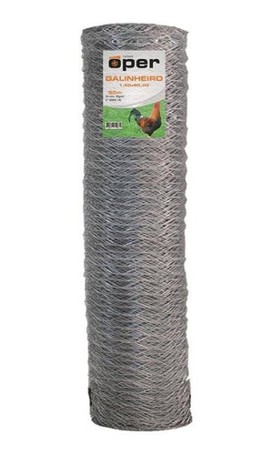 Tela Galinheiro Galvanizada Arame Fio 22 1,8m X 50m