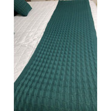 Passadeira Manta Peseira Tricot Xale Cama Casal 180x60cm