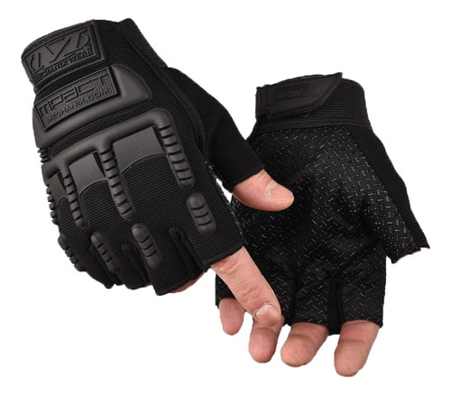 Guantes Porosidad Motocicleta Bicicleta Medio Dedo Tacticos