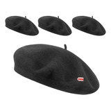 Gorro Boina Gaucho Patrio Sombrero Fieltro X4 - Cc