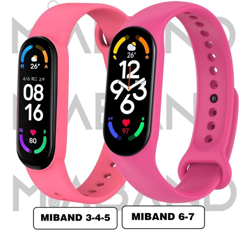 Malla Correa Compatible Con Reloj Xiaomi Mi Band 3 4 5 6 7