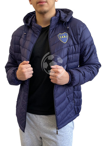 Campera Inflable Boca Juniors Con Licencia Oficial