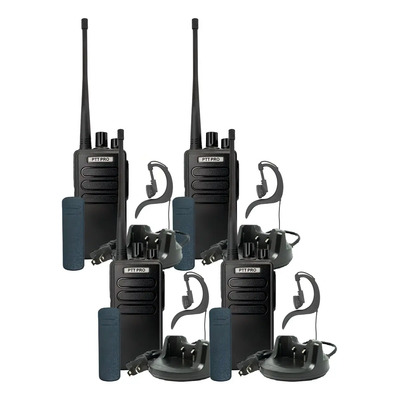 Radios de 2 Vías PTT PRO1000 UHF 400-470MHz 16 Canales 2km | Envío gratis