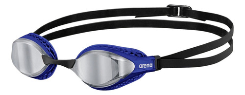 Antiparras Natación Arena Airspeed Mirror Racing Espejadas Color Silver Blue 103 - Dark Mirror Lenses - Ideal For Outdoor