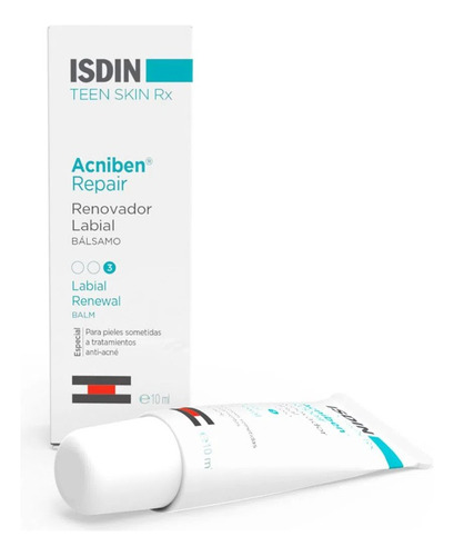 Isdin Teen Skin Bálsamo Acniben Repair Renovador Labial 10ml