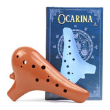 Flauta Ocarina Standard  Abs 12 Furos Em C Dó Marrom