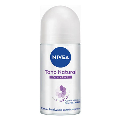 NIVEA Desodorante Antitranspirante Tono Natural Beauty Touch Aclarante 50ml, 72 hr de Protección | MercadoLibre