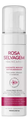 Rosa Selvagem Sabonete Facial Mousse 150ml