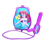 Mochila De Agua Con Pistola La Sirenita Pileta Playa Verano