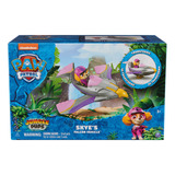 Paw Patrol Jungle Pups Vehículo De Halcón De Skye Con Figura