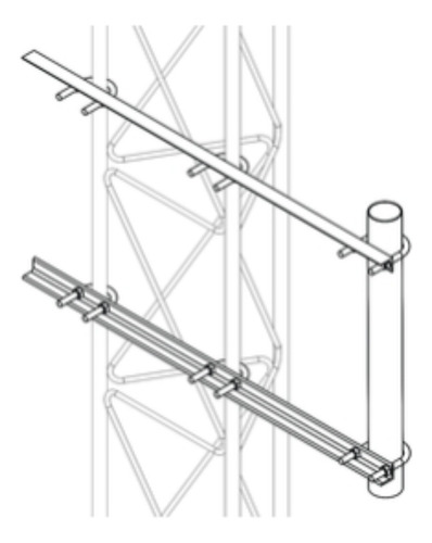 Brazo Lateral Liviano Para Tramo Stz30g Galvanizado Por