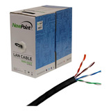 Navepoint Cat6 Riser (cmr), 1000 Pies, Negro, Cable Ethernet