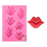 Molde Silicona 6 Labios Reposteria Porcelana Belgrano