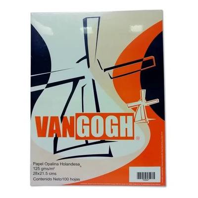 Papel Opalina Van Gogh Blanco 125g Tamaño Carta Pack 100 Hojas | Envío gratis