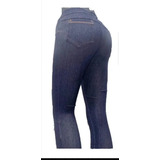 Calza De Jeans Frizada Termica  Elastizada De Invierno