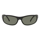 Gafas De Sol Ray-ban Hombre Negras, Lentes Verdes, 60mm