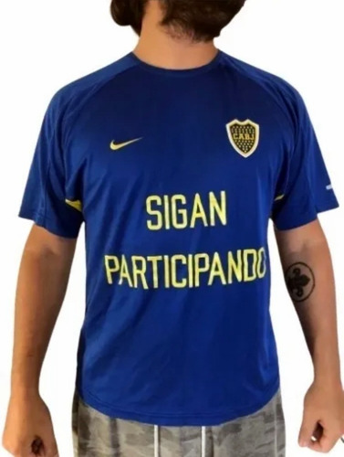 Camiseta Nike Boca Penta Campeón 2003 / Sigan Participando