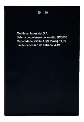 Ba-teria Bcs055 Compativel Com Multilaser Ms60f P9055/56/57