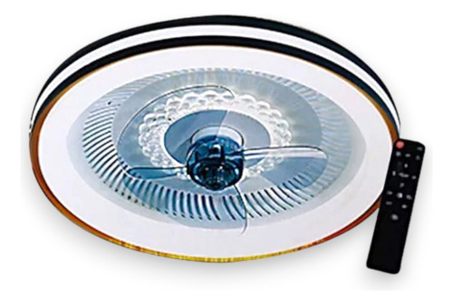 Ventilador De Techo Con Lampara Led 62w Interior 12  Control