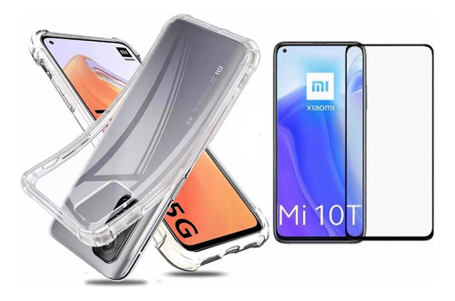 Carcasa Transparente Xiaomi Mi 10t/10t Pro+lámina De Vidrio