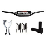 Kit Manubrio Wirtz X6 Tornado Xr 150l Elevador +25 O 35 Fas