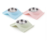 Plato De Comida Para Gato Perro Cuenco Antiderrame 2 Piezas