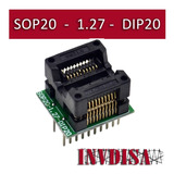 Base Sop20  A Dip20  1.27mm Envio Incluido - Facturado