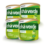 Kit 04 Chá Verde Solúvel Zero Calorias Limão 250g Maxinutri