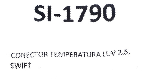 Conector Sensor Temperatura Luv Dmax 2.5 Swift Foto 3