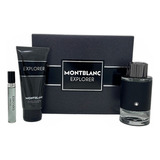 Mont Blanc Explorer Set De 3 Pz Con Miniatura Para Hombre