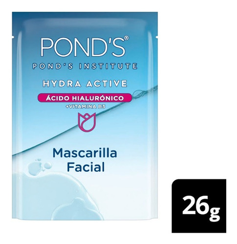 Mascarilla Facial Ponds Hydra Active Ácido Hialurónico 26 G