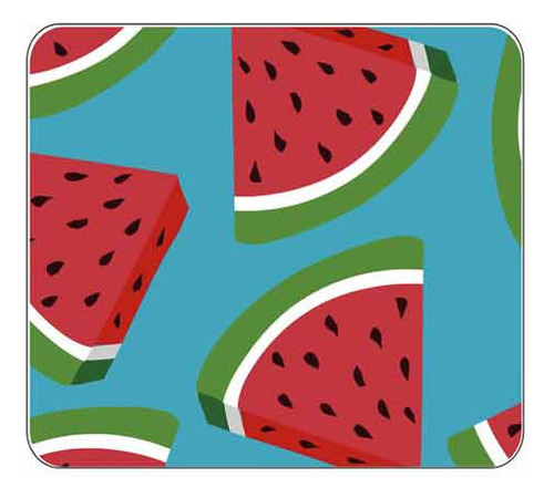 Mouse Pad Diseño Sandia Fruta Personalizado Animal Print 838