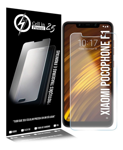 Kit Com 02 Películas De Vidro Para Xiaomi Pocophone F1 6.18