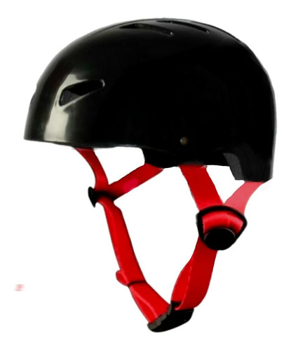 Capacete Skate Patins Patinete  P M Ou G  Preto Aventura 