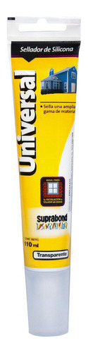 Sellador Silicona Universal Suprabond Transparente 110ml