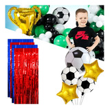 Kit 4 Cortina Metalizada Fita Festa Decoração Futebol Buque