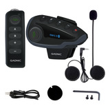 Intercom Gadnic G800 Bluetooth Casco Moto 1200m Waterproof