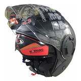 Casco Abierto Doble Visor Avx Negro Mate - Motomil