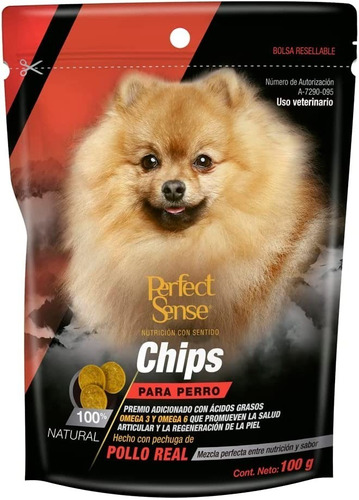 Premios Para Perro Perfect Sense Premios Chips 100 Gr. Pollo