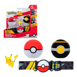 Pokemon Battle Ready Cinturon Pikachu 2 Pokebolas